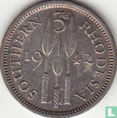 Rhodésie du Sud 3 pence 1942 - Image 1