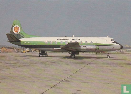 G-BFYZ - Vickers V.735 Viscount - Guernsey Airlines - Afbeelding 1