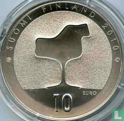 Finland 10 euro 2010 (PROOF) "100th anniversary Birth of Eero Saarinen" - Afbeelding 1