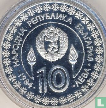 Bulgarie 10 leva 1984 (BE) "Winter Olympics in Sarajevo" - Image 1