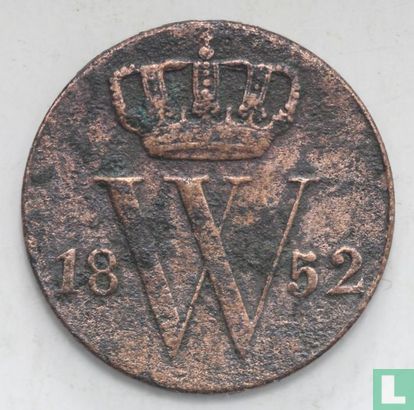 Niederlande ½ Cent 1852 - Bild 1
