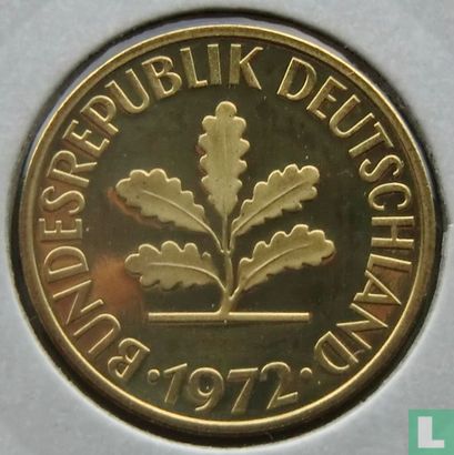 Duitsland 10 pfennig 1972 (D) - Afbeelding 1