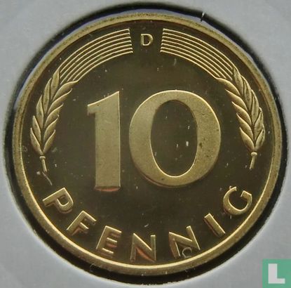 Duitsland 10 pfennig 1972 (D) - Afbeelding 2