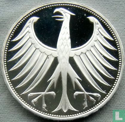 Allemagne 5 mark 1972 (BE - D) - Image 2