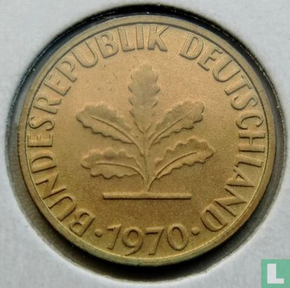 Duitsland 5 pfennig 1970 (F) - Afbeelding 1