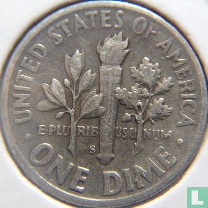 États-Unis 1 dime 1948 (S) - Image 2