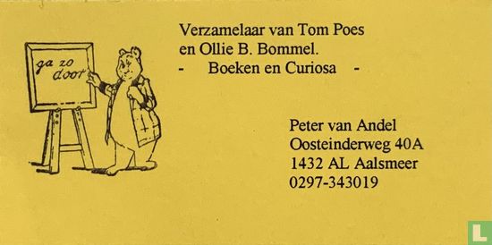 Visitekaartje Bommel en Tom Poes - Afbeelding 1