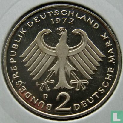 Allemagne 2 mark 1972 (D - Konrad Adenauer) - Image 1