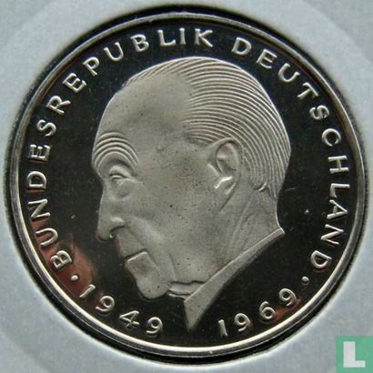 Allemagne 2 mark 1972 (D - Konrad Adenauer) - Image 2