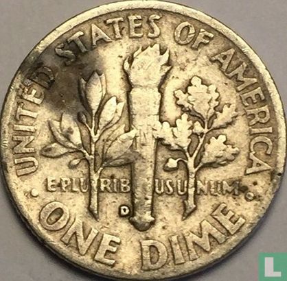 États-Unis 1 dime 1953 (D) - Image 2