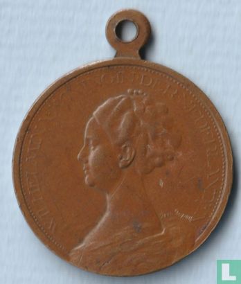 Medailles op het 25-jarig regeringsjubileum van koningin Wilhelmina 1923 - Afbeelding 2