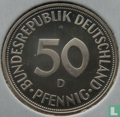 Allemagne 50 pfennig 1972 (D) - Image 2