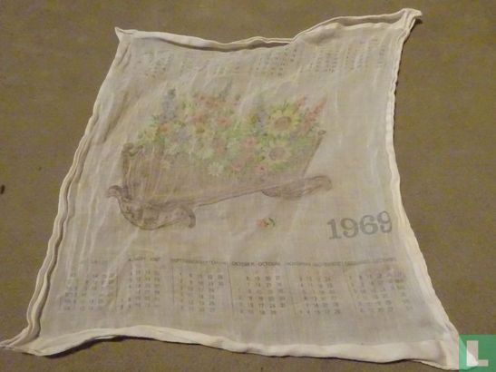 Zakdoek kalender 1969 - Afbeelding 1