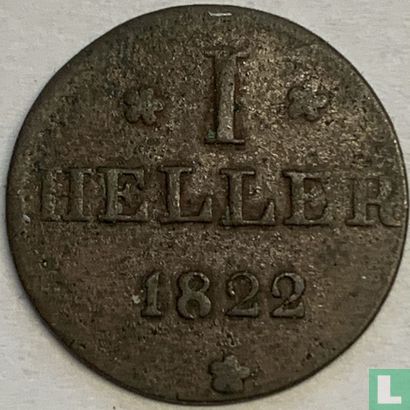 Frankfurt am Main 1 Heller 1822 (Typ 1) - Bild 1