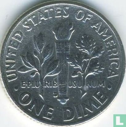 United States 1 dime 1962 (D) - Image 2