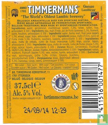 Timmermans Gueuze Lambicus - Afbeelding 2