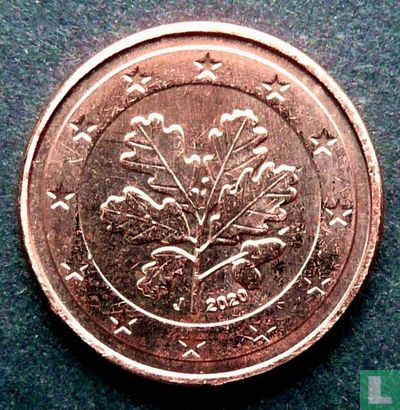 Germany 1 cent 2020 (J) - Image 1
