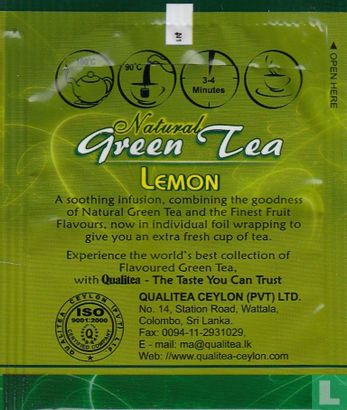 Natural Green Tea Lemon - Afbeelding 2