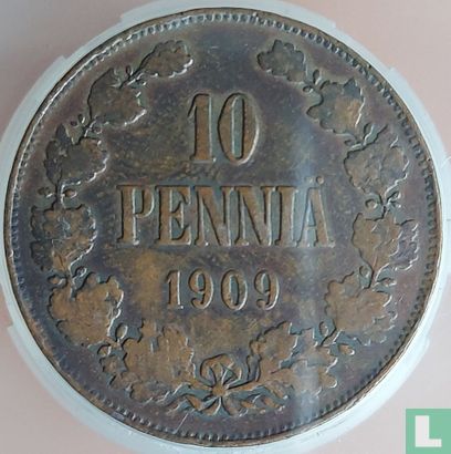 Finland 10 penniä 1909 - Afbeelding 1