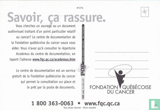 276 - Fondation Québécoise Du Cancer - Bild 2