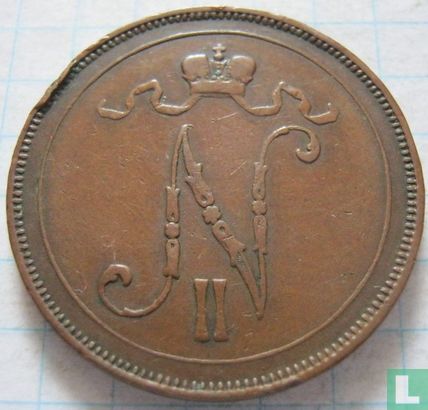 Finlande 10 penniä 1897 - Image 2