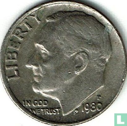 United States 1 dime 1980 (P) - Image 1