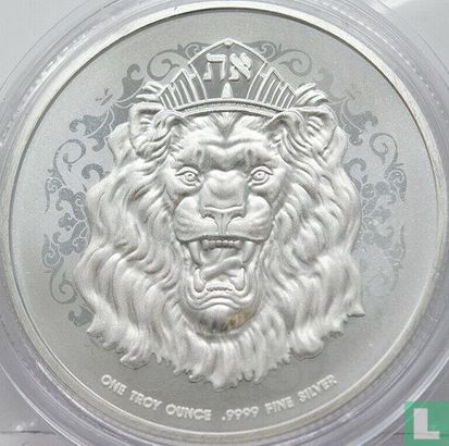 Niue 2 dollars 2021 "Roaring lion" - Afbeelding 2