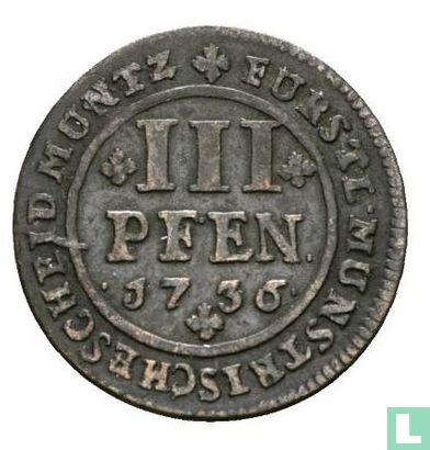 Münster 3 pfennig 1736 - Bild 1