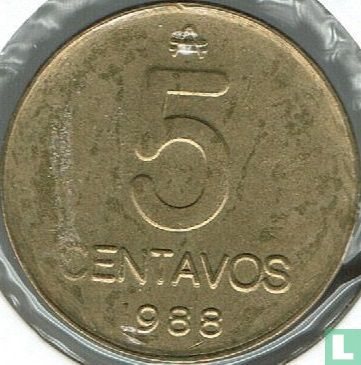 Argentinië 5 centavos 1988 - Afbeelding 1