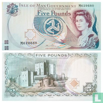 Isle of Man 5 Pounds 