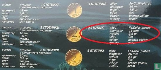 Bulgarie 2 stotinki 2000 (acier recouvert de cuivre-nickel) - Image 3