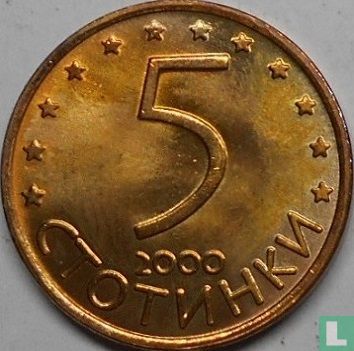Bulgarien 5 Stotinki 2000 (Kupfer-Aluminium-Nickel) - Bild 1