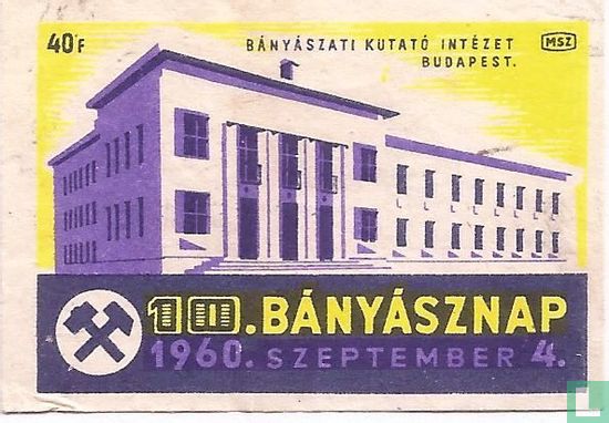 Bányászati Kutató Intézet  Budapest