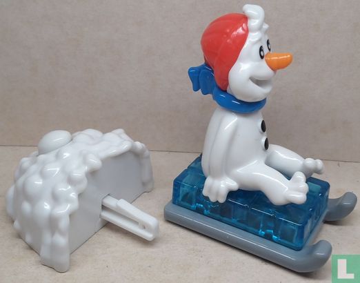 Snowman on sled - Image 1