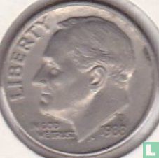 United States 1 dime 1988 (D) - Image 1