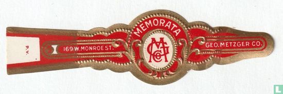 Memorata GMCo -169 W. Monroe st. - Geo. Metzger Co. - Image 1