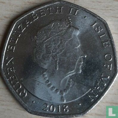 Man 50 pence 2018 "65th anniversary Coronation of Queen Elizabeth II - Coronation oath" - Afbeelding 1