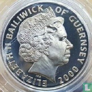 Guernsey 1 pound 2000 (PROOF) "100th Birthday of Queen Mother" - Image 1