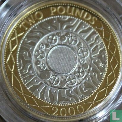 Verenigd Koninkrijk 2 pounds 2000 (PROOF - zilver) - Afbeelding 1