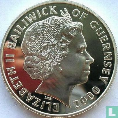 Guernsey 5 pounds 2000 (PROOF - silver) "100th Birthday of Queen Mother" - Image 1