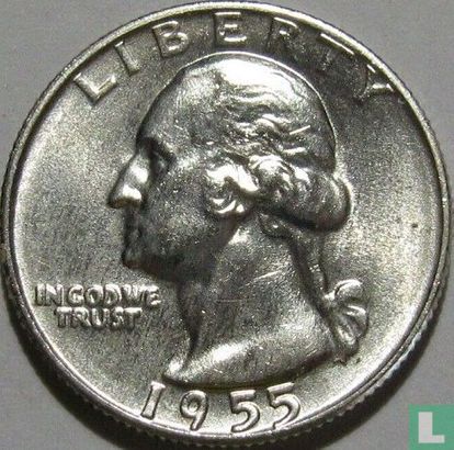 Verenigde Staten ¼ dollar 1955 (D) - Afbeelding 1
