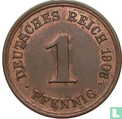 Duitse Rijk 1 pfennig 1906 (E) - Afbeelding 1