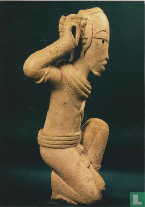 Kneeling figure with right arm raised - Bild 1