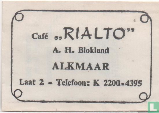 Café "Rialto" - Afbeelding 1