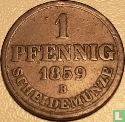 Hannover 1 pfennig 1859 - Afbeelding 1