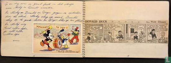 Mickey verzamel schriftje uit 1951, ansichtkaarten en strips - Afbeelding 2