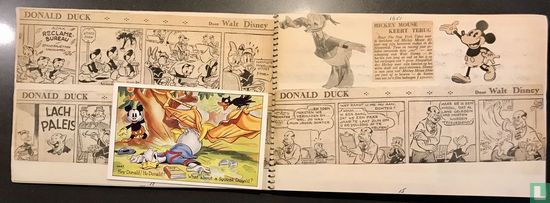 Mickey verzamel schriftje uit 1951, ansichtkaarten en strips - Image 3