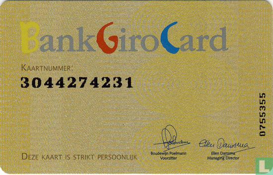 Bank Giro Card Uitslagen elke 5e van de maand - Image 1