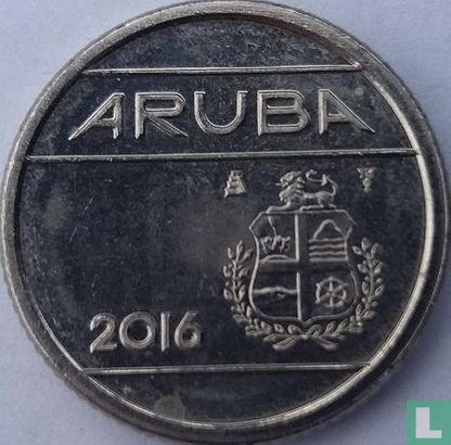 Aruba 10 cent 2016 (koerszettende zeilen zonder ster) - Afbeelding 1