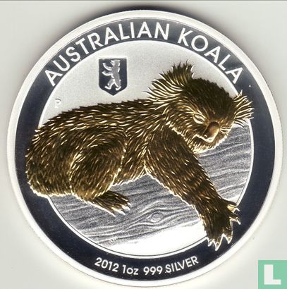 Australia 1 dollar 2012 (partially gilded - with privy mark) "Koala" - Image 1